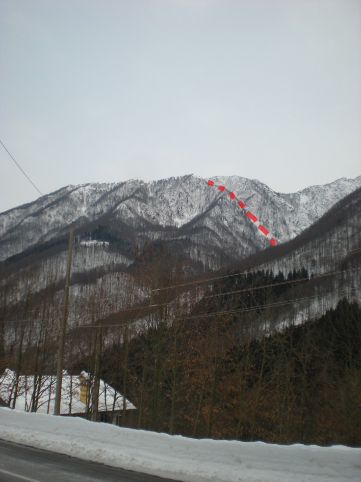 Il tracciato (nascosto) dal parcheggio