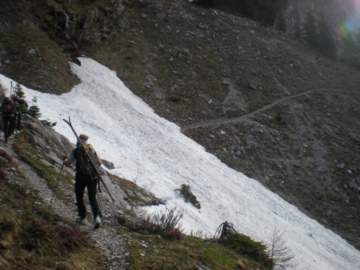 Sul traverso verso il vallone