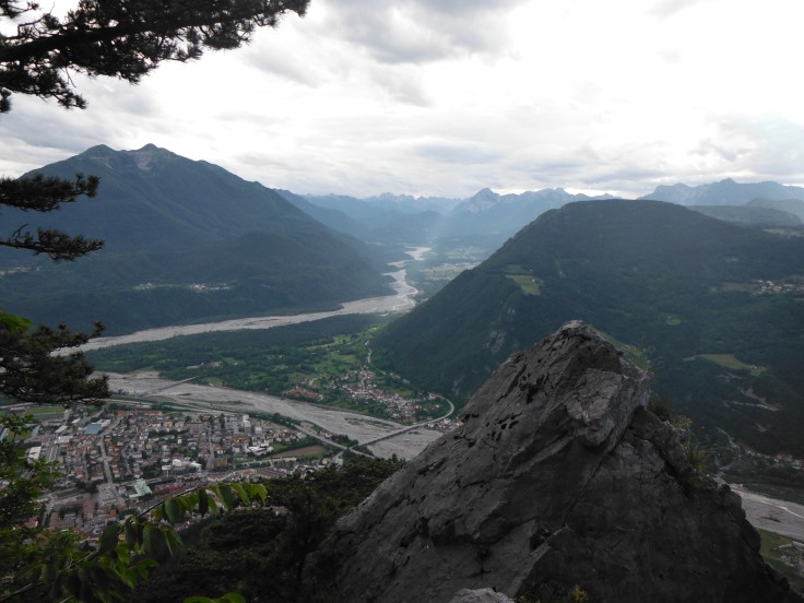Sguardo verso la valle del Tagliamento