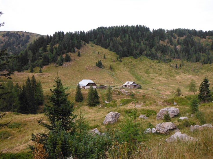 La bella conca con la Bischof Alm