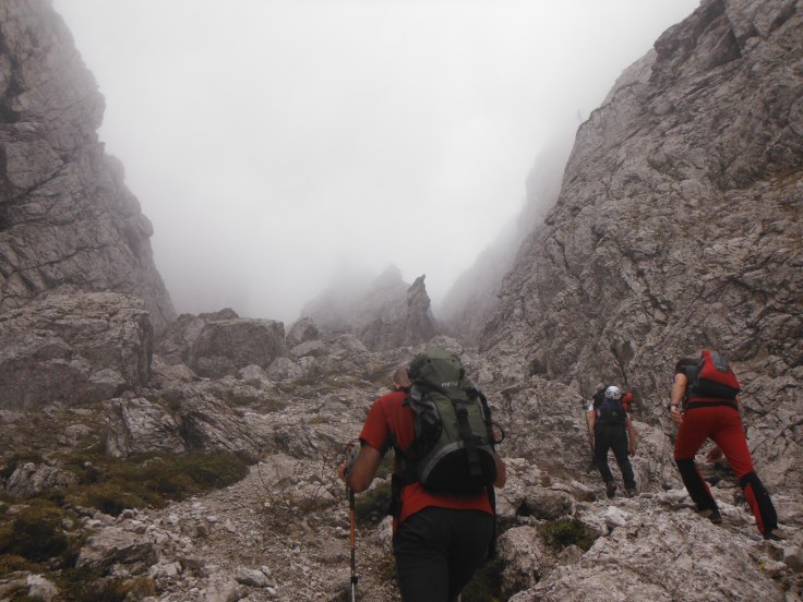 Si risalgono le ghiaie, verso il Portonat