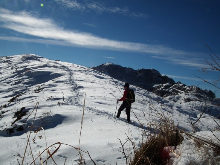 Sulla dorsale verso il Col Gentile