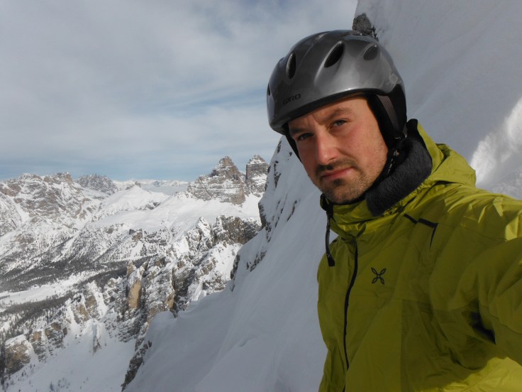 In forcella con le 3 cime sullo sfondo