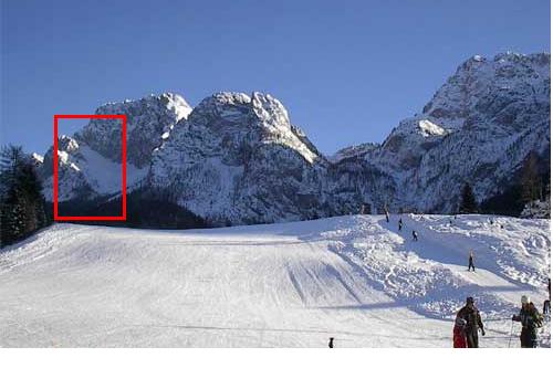 La forcella vista da Cima Sappada