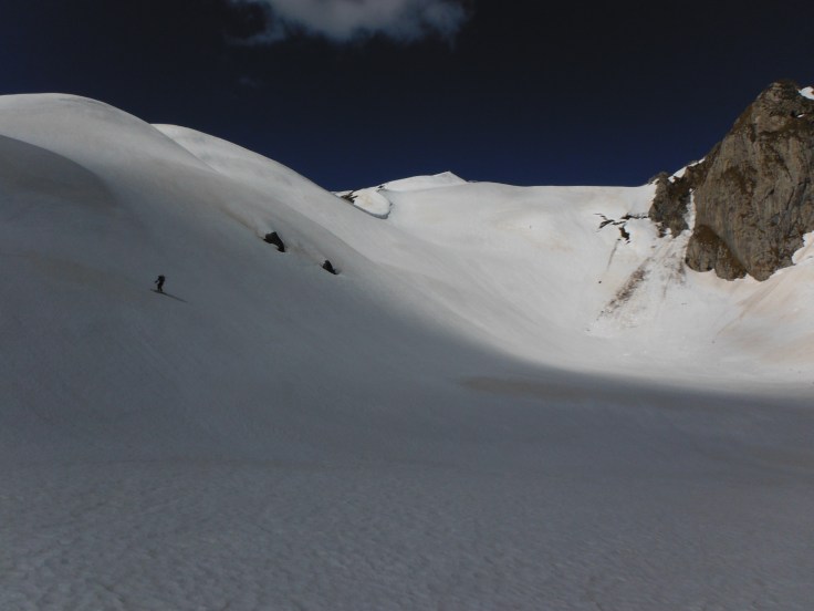 Pendii verso la conca del lago