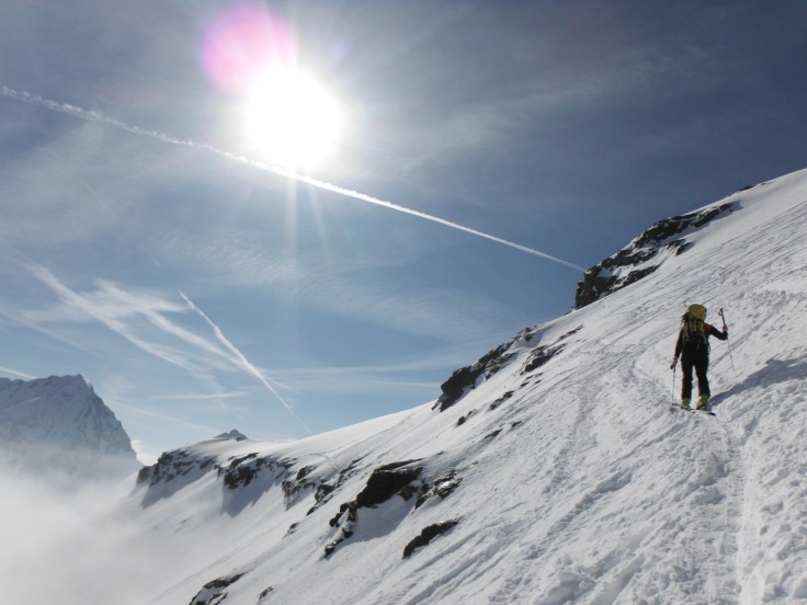Sul pendio verso la spalla 