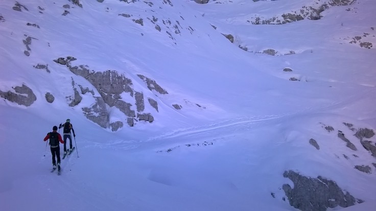 Sui traversi verso Sella Golovec